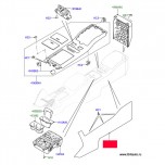 Панель напольной консоли боковой отделки, правая, Range Rover 2013-2017