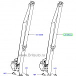 Ремень безопасности правый, пассажирский, стандартной длины, Land Rover Freelander 2