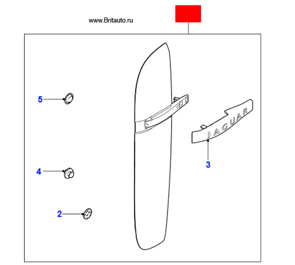 Отделка вентиляционного отверстия переднего крыла левое, грунт, XF 2009 - 2015