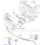 Рычаг стеклоочистителя правой фары range rover 2002 - 2009