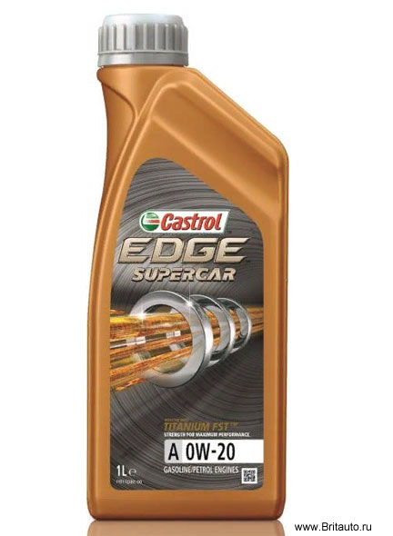 Масло моторное Castrol Edge Supercar Titanium FST A 0W-20, синтетическое, в расфасовке 1л