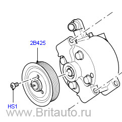 Насос управления креном range rover sport 2005 - 2009 бензин