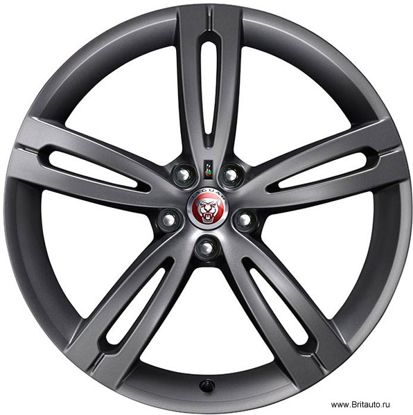 Колесный диск Jaguar XJ и Jaguar XJR, 9 x R20, передний, модель: Farallon, цвет: Technical Grey (серый)