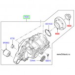 Дифференциал (редуктор) переднего моста LR Discovery 3, 4 и Range Rover Sport 2005 - 2013 в сборе, на 4,4Л Бензин и 4,0Л Бензин