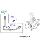 Датчик АБС задний, на Range Rover 2002 - 2009, 3,6Л Дизель, 4,4Л и 4,2Л Бензин