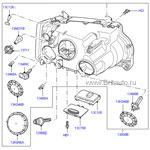 Фара правая range rover 2002 - 2009 в сборе, адаптивный биксенон