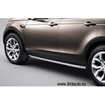 Трубы защиты борта Land Rover Discovery Sport, полированная нержавеющая сталь.