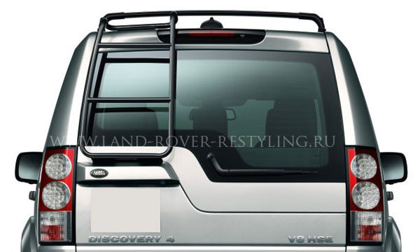 Лестница для доступа на крышу на land rover discovery