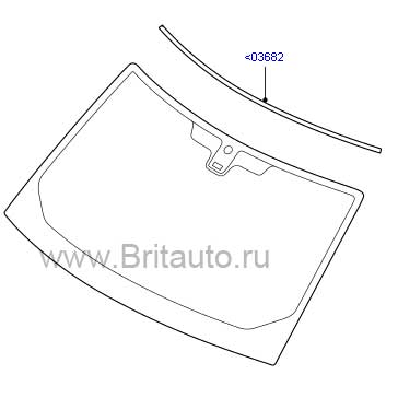 Стекло лобовое Range Rover Sport 2005-2009, с обогревом. 