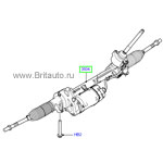 Рулевая рейка Range Rover Evoque в сборе