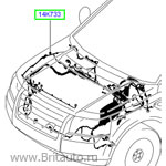 Электроповодка моторного отсека lr freelander ii