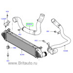 Шланг - охладитель наддувочного воздуха, от интеркулера к коллектору, на land rover freelander