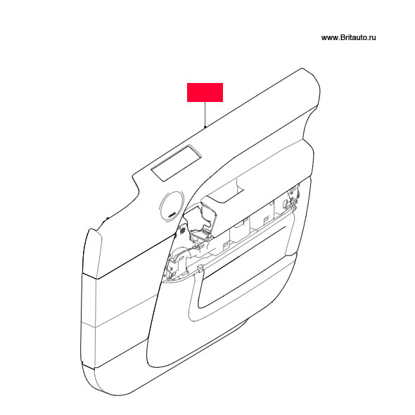 Обивка двери передней левая, Range Rover Sport 2014-2017