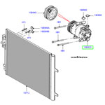 Компрессор кондиционера LR Freelander II