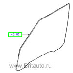 Стекло правой передней двери с системой климат-контроля range rover 2010 - 2012