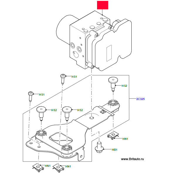 Модуль ABS, Range Rover 2013-2017, Range Rover Sport 2014-2017