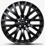 Колесный диск литой r23 kahn pace car range rover evoque 2012 - 2022, range rover velar, цвет: gloss black (черный глянцевый).