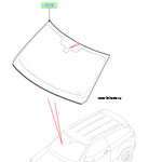 Лобовое стекло Range Rover Evoque, 5-ти дверный, с обогревом