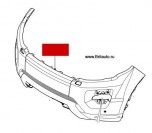 Передний бампер Range Rover Evoque Autobiography Pack, загрунтованный, с омывателями фар, без камеры.