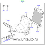 Радиатор вспомогательный 3,6Л Дизель Range Rover 2002 - 2009. Запчасть оригинальная новая Land Rover, в оригинальной коробке. 