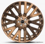 Колесный диск литой r22 kahn rs range rover evoque 2012 - 2022, range rover velar, цвет: brushed bronze nickel (шлифованный бронзовый).