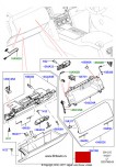 Отделение для перчаток "бардачок" в сборе с крышкой, нижнее отделение, Range Rover 2013 - 2019, цвет: черный