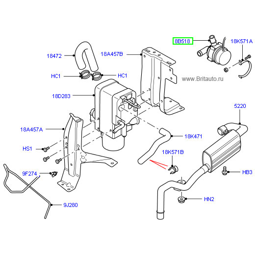 Водяной насос отопителя webasto на lr discovery 3,4 и range rover sport 2005 - 2013, на 3,0л дизель