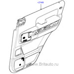 Панель отделки правой задней двери range rover 2002 - 2012,