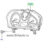 Приборная панель lr discovery iii бензин 4,4, со спидометром кмч, с центром сообщений