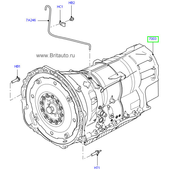 Коробка передач Range Rover 2013 - 2017 и Range Rover Sport 2014 - 2017, на 5,0л Бензин. включает преобразователь