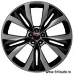 Колесный диск Jaguar F-Pace, модель: Dobule Helix R22, 15 спиц, цвет: Grey (серые шлицы, затемненная середина.
