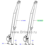 Ремень безопасности левый, водительский, стандартной длины, Land Rover Freelander 2