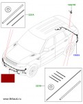 Проводка переднего бампера Range Rover Sport 2014 - 2017, с парктрониками прямыми и боковыми, с фишками под камеру и ПТФ. от VIN: EA309591 до VIN: EA999999.