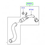 Трубопровод нижний правый интеркулера Range Rover 2002 - 2012, на 3,6Л ДИЗЕЛЬ