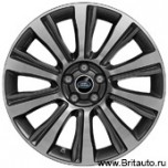 Колесный диск Range Rover Evoque R19, 10 спиц, Style 103, цвет: DIAMOND TURNED (черный с полированными шлицами)