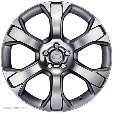 Колесный диск 22" на range rover 2013 и rrs 2014 all-new, отделка: diamond turned, 6-ти лучевой,  style 9