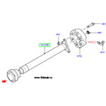 Ведущая полуось range rover 2002 - 2009 в сборе