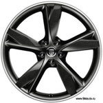 Колесный диск Jaguar F-Type кованый, Forged Blade 10,5J x R20, с карбоновыми накладками. Цвет: Satin Black (черный.полуглянцевый). Задний. 