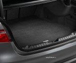 Коврик primium ворсовый черный в багажник Jaguar XF All-New (от 2014 м.г.). Только на автомобили с полноразмерным запасным колесом.