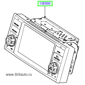 Навигационный компьютер, с тач-скрин экраном, с двух-режимным экраном (навигация/tv), на range rover 2010 - 2012