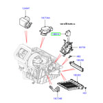Электродвигатель отопителя - кондиционера Range Rover Evoque и LR Freelander