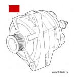 Генератор Jaguar XF, XJ на 2,7Л Дизель и 4,2Л и 3,0Л Бензин.