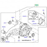 Дифференциал (редуктор) заднего моста LR Discovery 3, 4 и Range Rover Sport 2005 - 2013 в сборе, на 4,4Л Бензин и 4,0Л Бензин