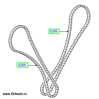 Ремень - цепь газораспределения 4,2Л - 4,4Л Бензин на Range Rover 2002 - 2012, Range Rover Sport 2005 - 2013 и LR Discovery 3, 4