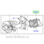 Турбокомпрессор левый вторичный в сборе, range rover 2002 - 2013 all new