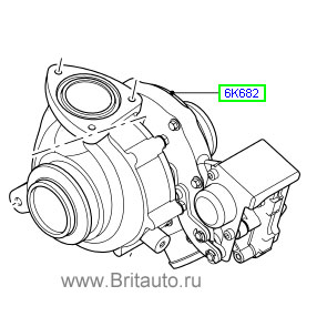 Турбокомпрессор lr freelander и range rover evoque. 2,2 дизель