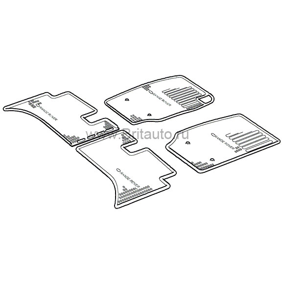 Комплект ковриков на range rover my от 1995 г.в.