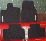 Ковры велюр (черные, ворсовые) в салон Land Rover Freelander 2, комплект из 4-х штук.