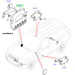 Модуль ecu управление системой активного стабилизатора Range Rover 2013 - 2016 и Range Rover Sport 2014 - 2016