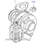 Турбокомпрессор land rover freelander ii и range rover evoque, 2,2 single turbo diesel